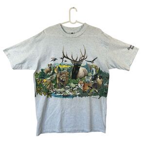 Vtg 1994 H.L. Miller Single Stitch T Shirt XL Grand Canyon Nature Wrap Around